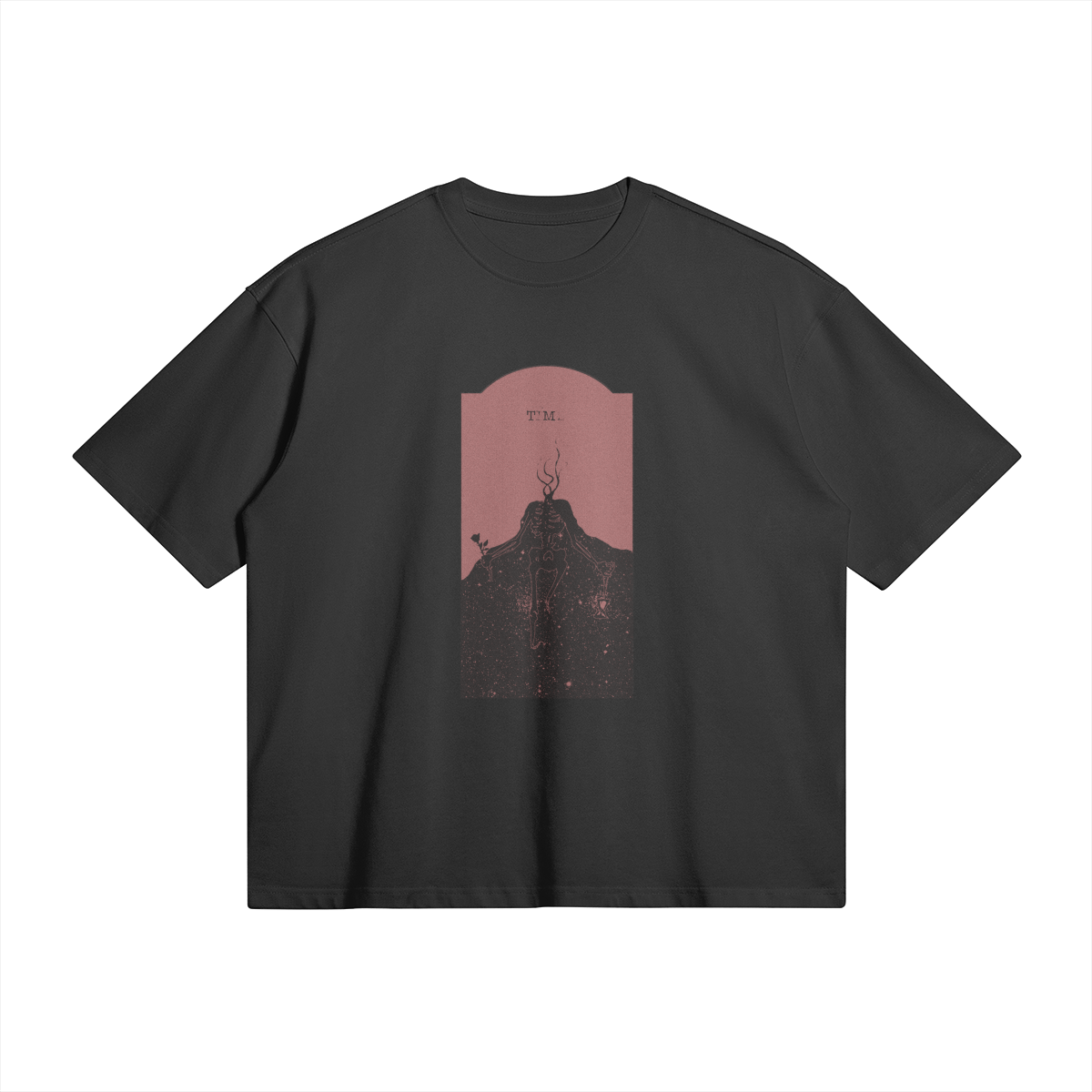 Red Time Oversized Tee