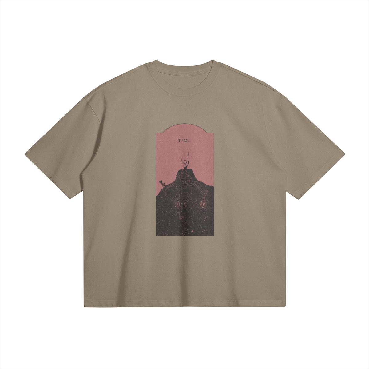 Red Time Oversized Tee