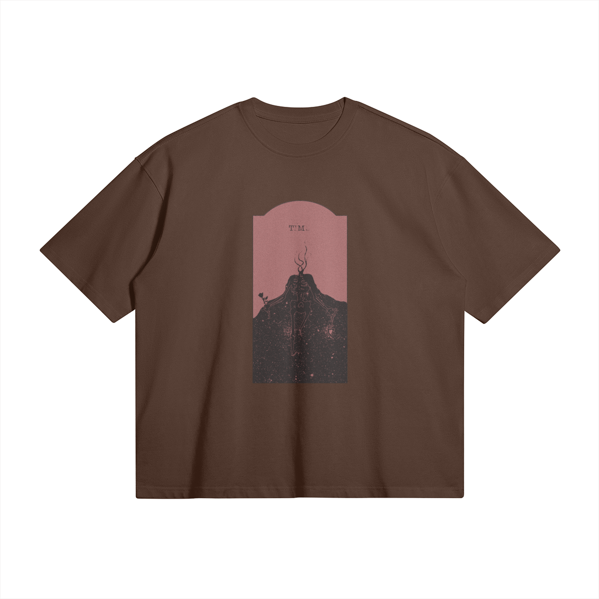 Red Time Oversized Tee