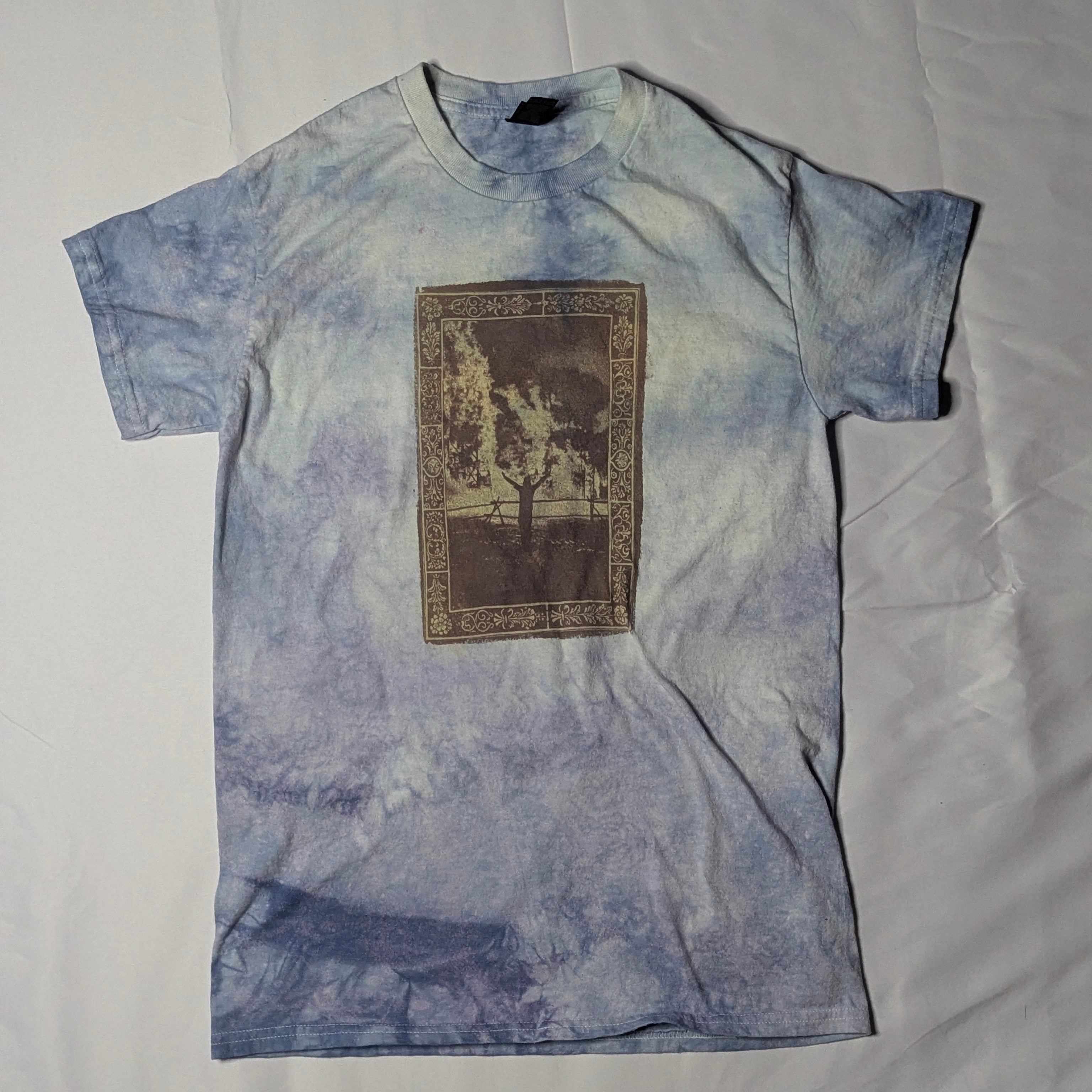 Blue Burning Man Tee