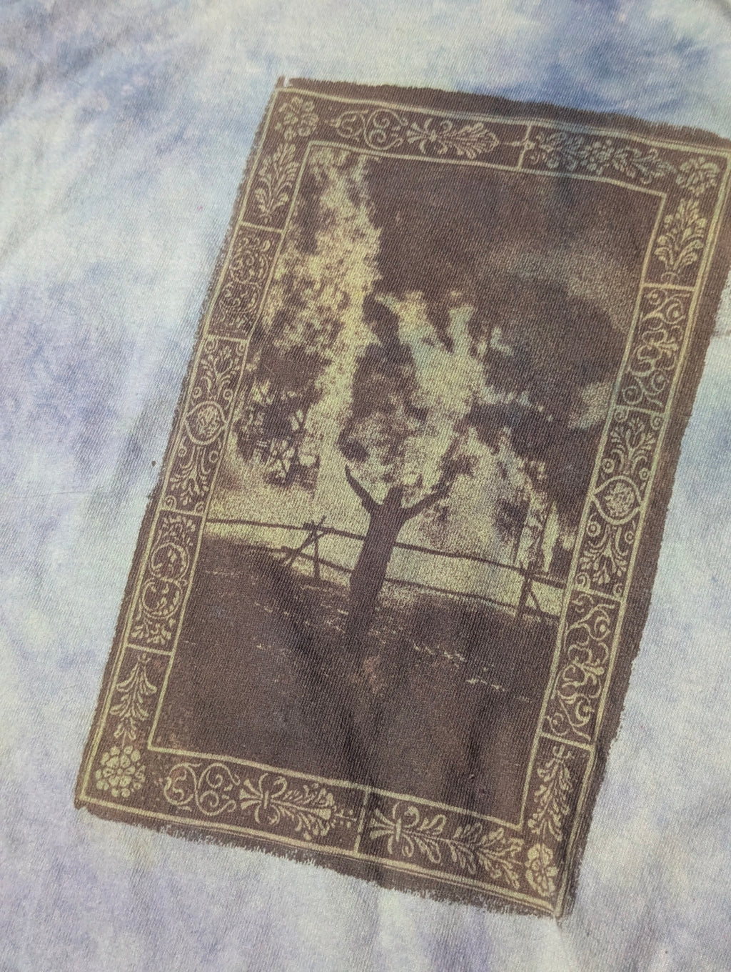 Blue Burning Man Tee