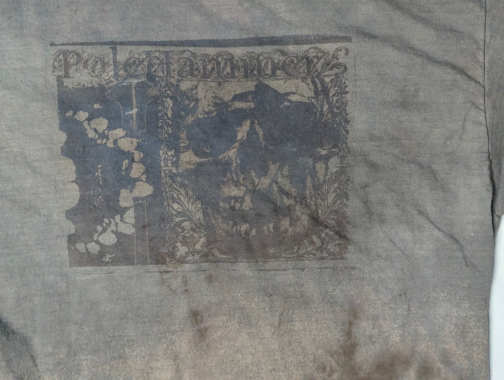 Brown and Gray Fade Skull Tee