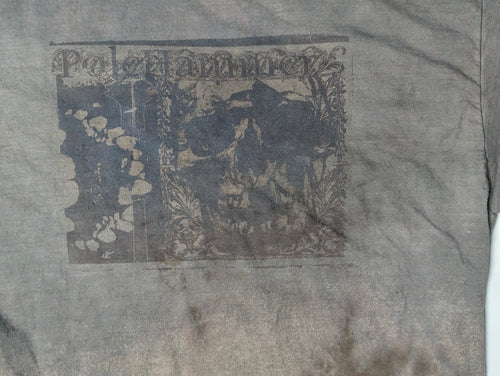 Brown and Gray Fade Skull Tee