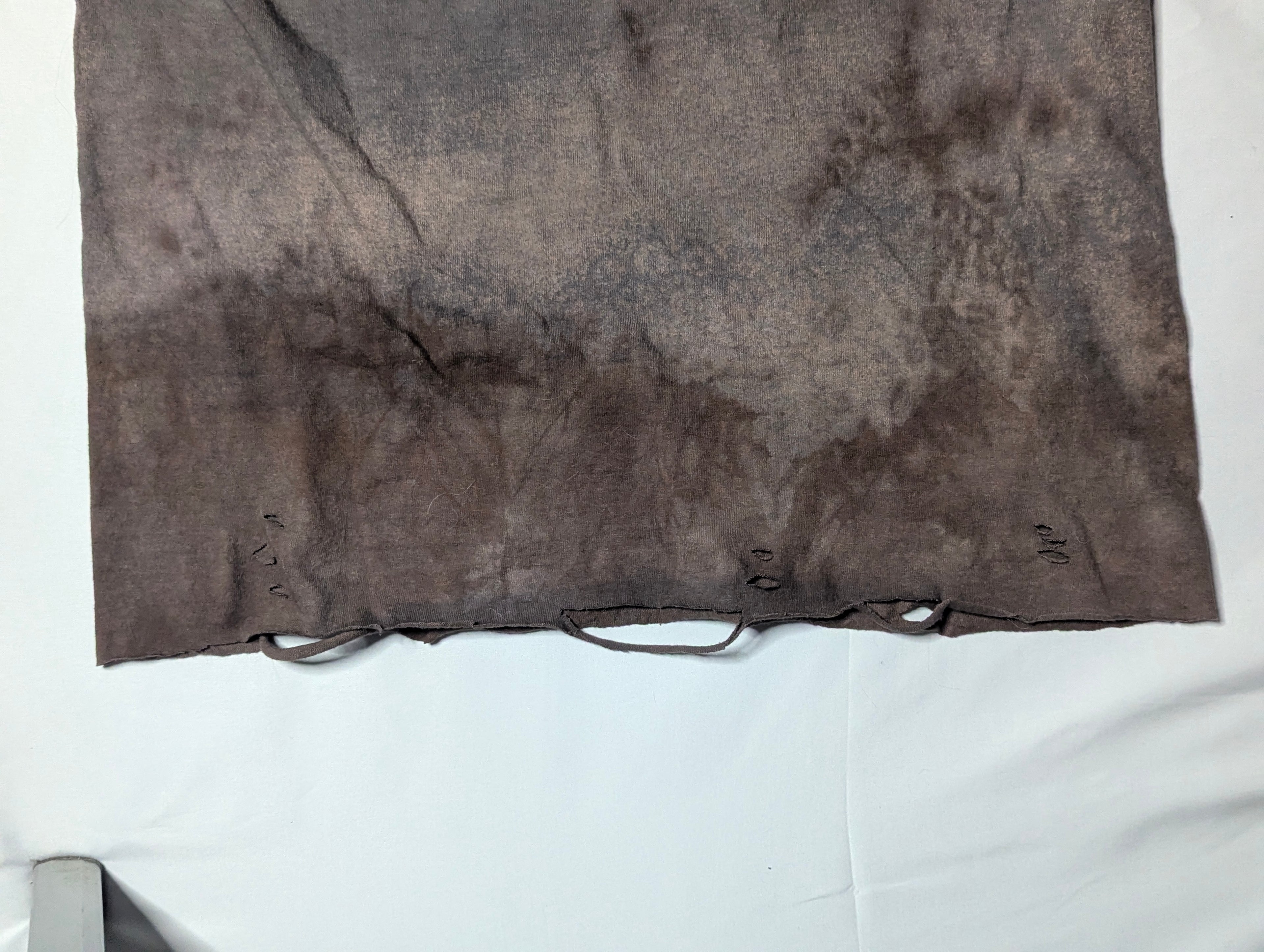 Brown and Gray Fade Skull Tee