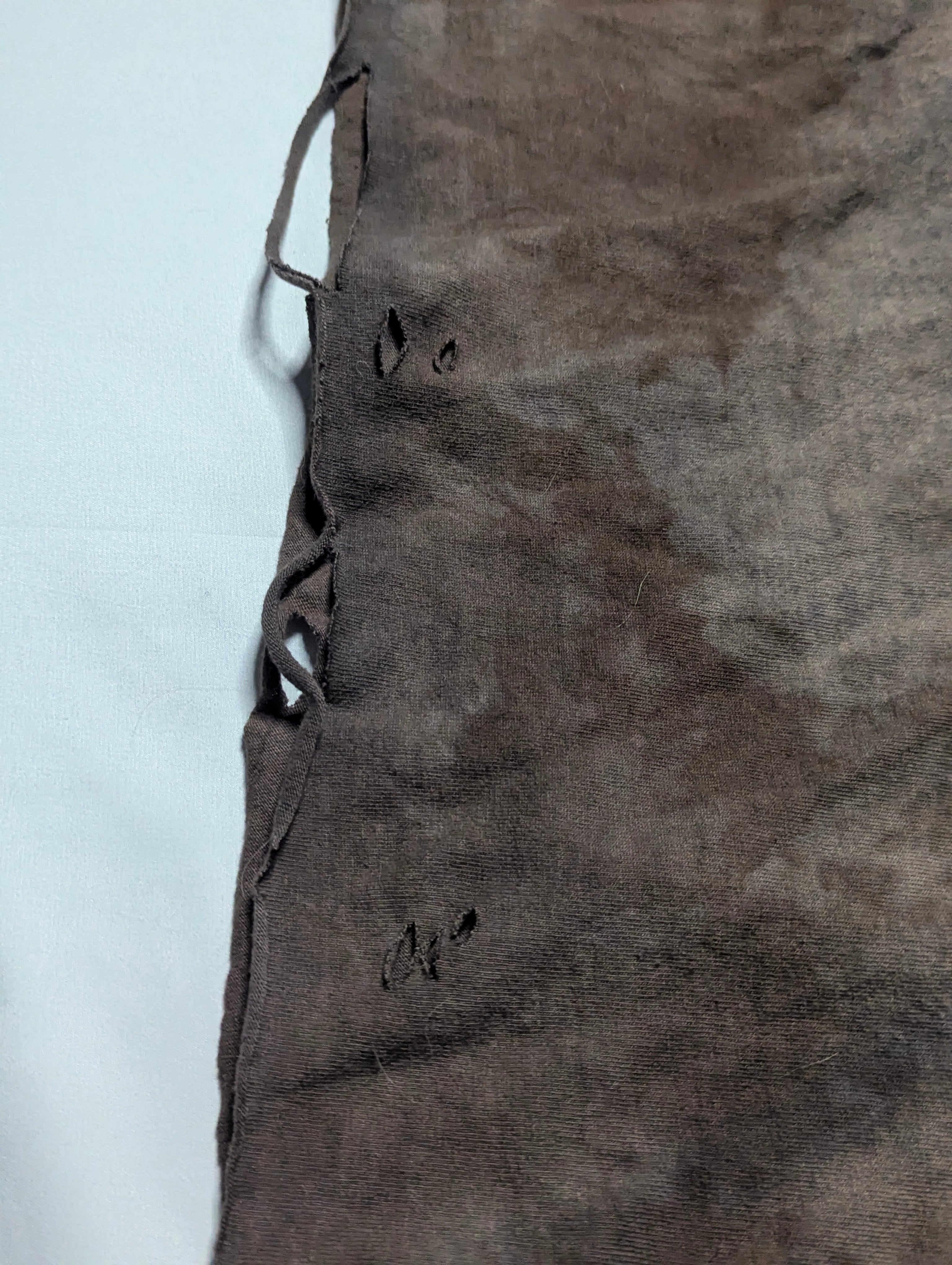 Brown and Gray Fade Skull Tee