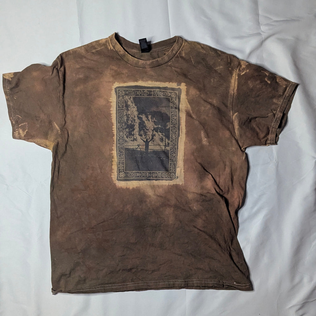 Brown Burning Man Tee