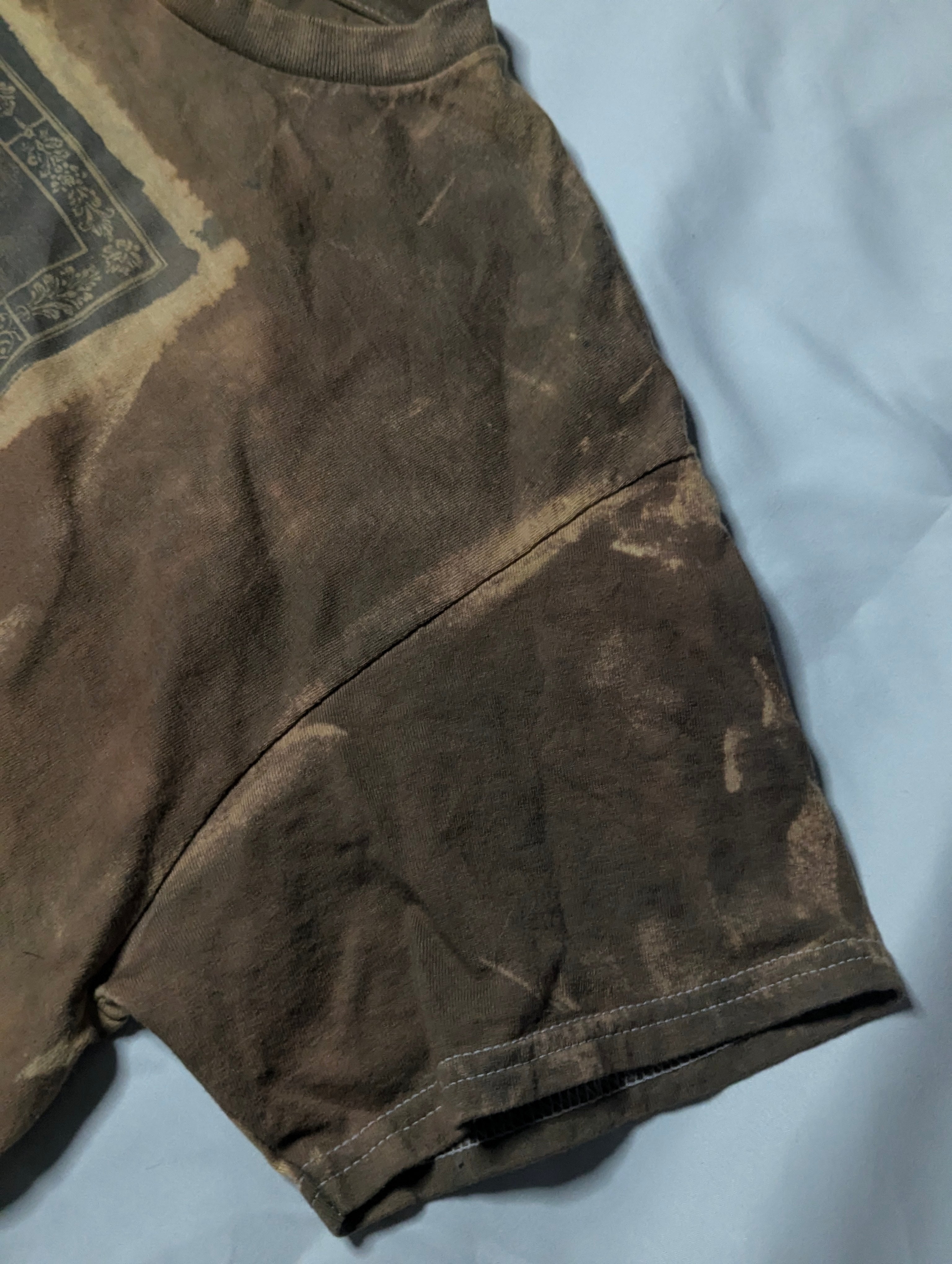 Brown Burning Man Tee