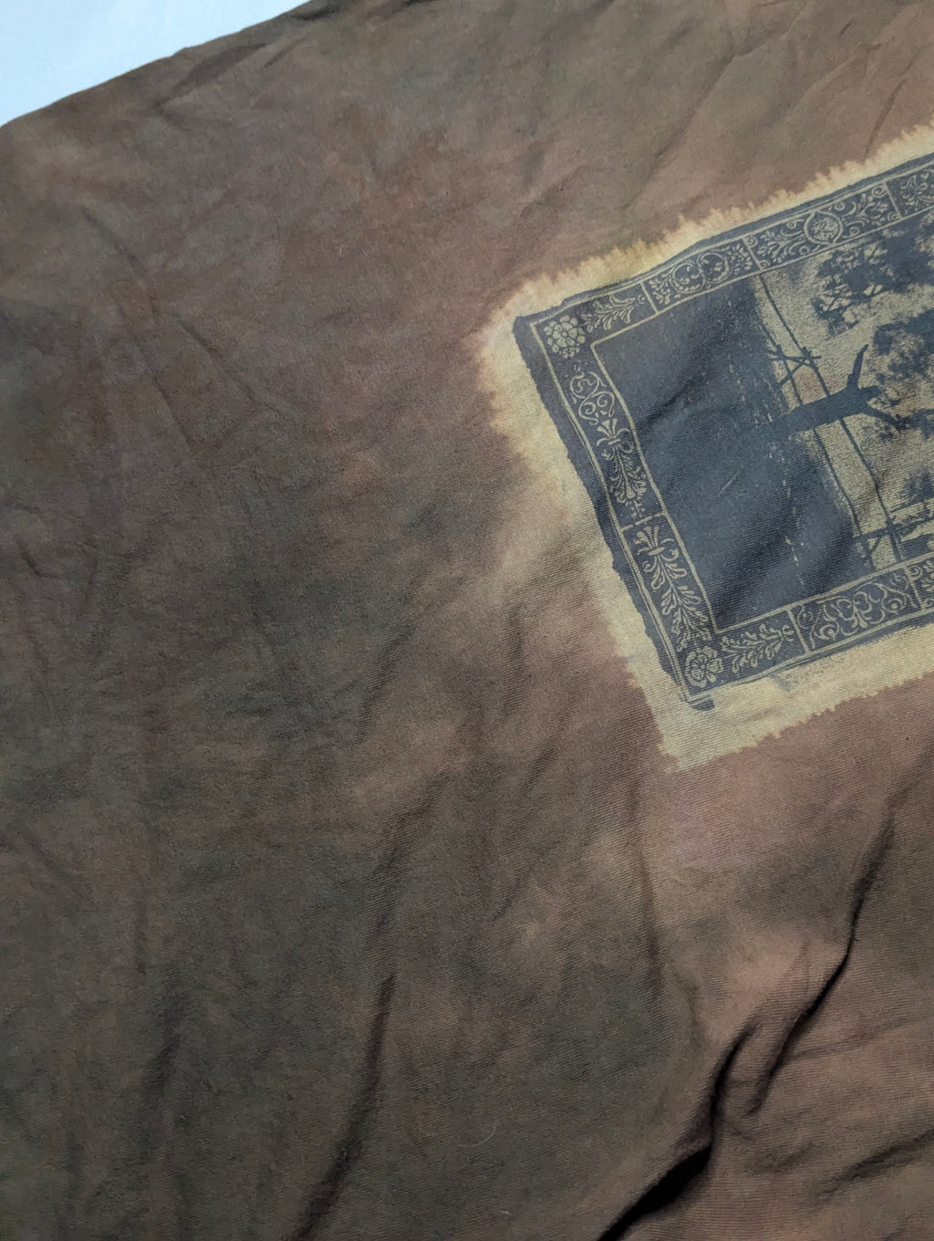 Brown Burning Man Tee