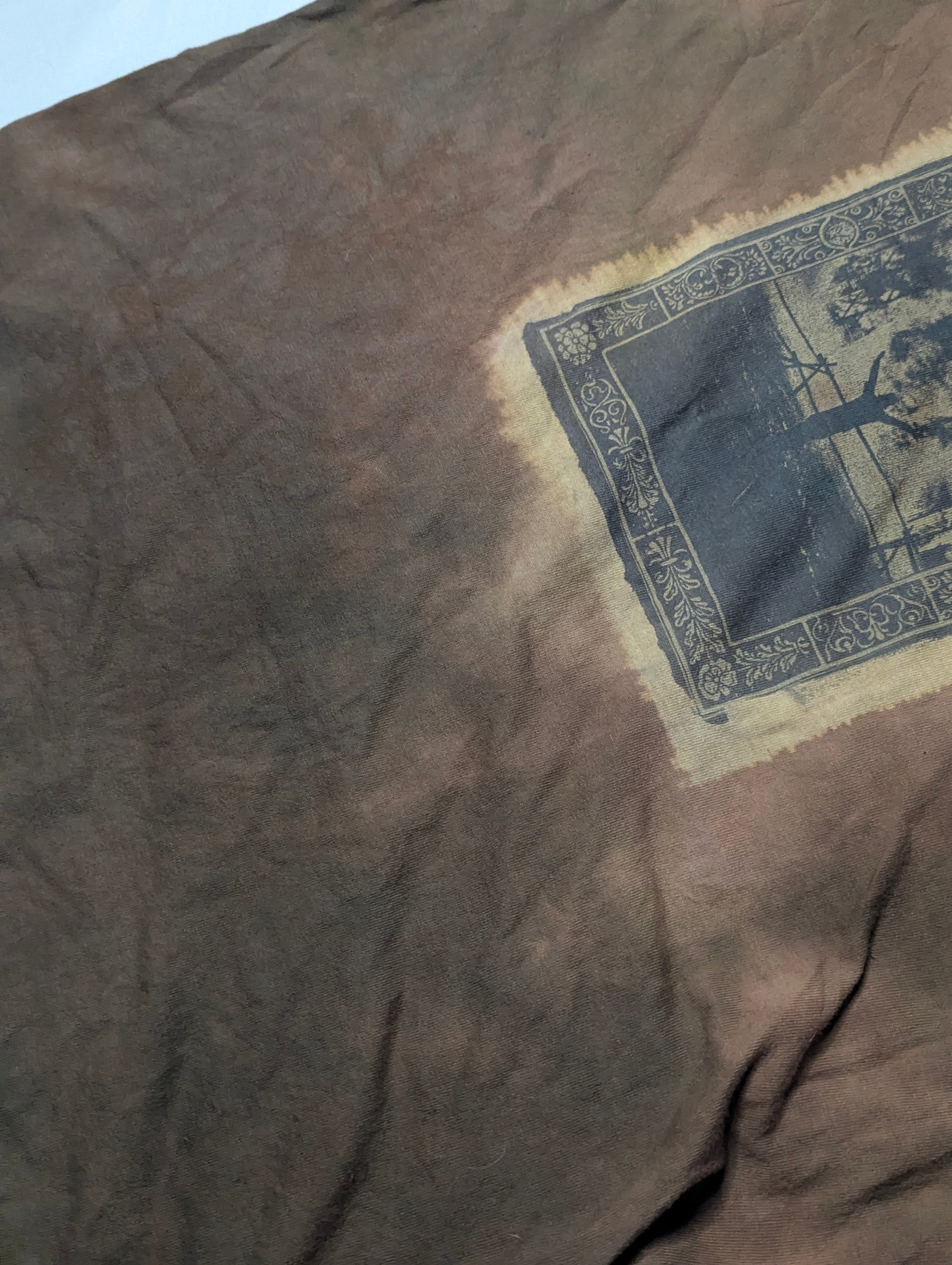 Brown Burning Man Tee