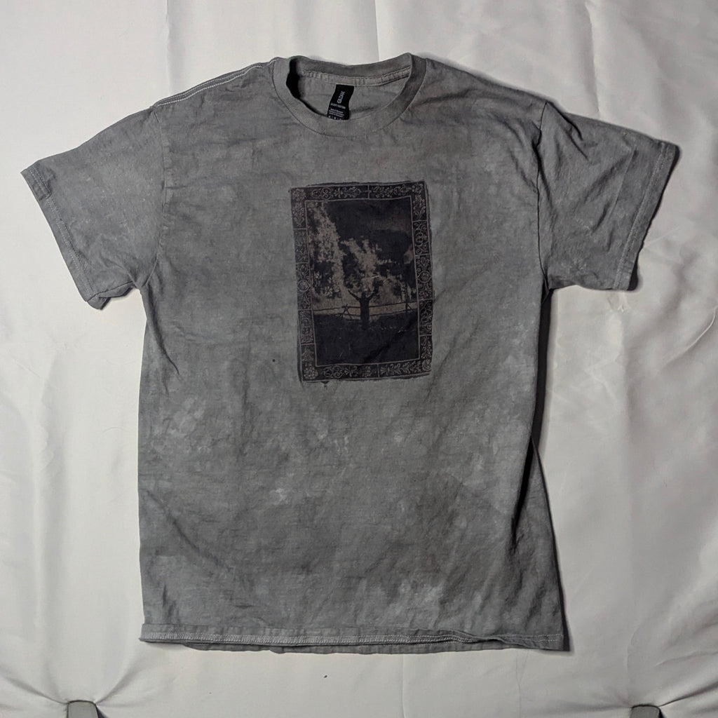 Gray Burning Man Tee