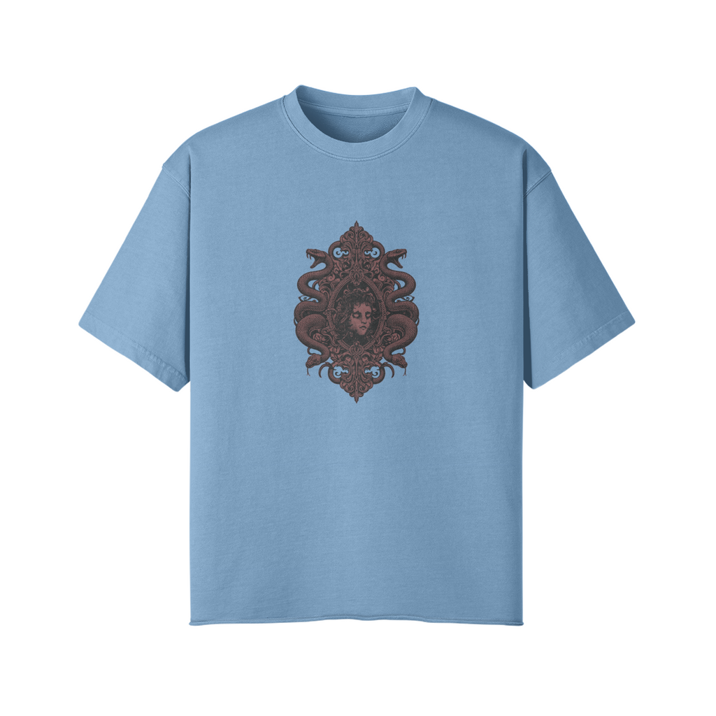 Medusa Red Trimmed Seem Oversized