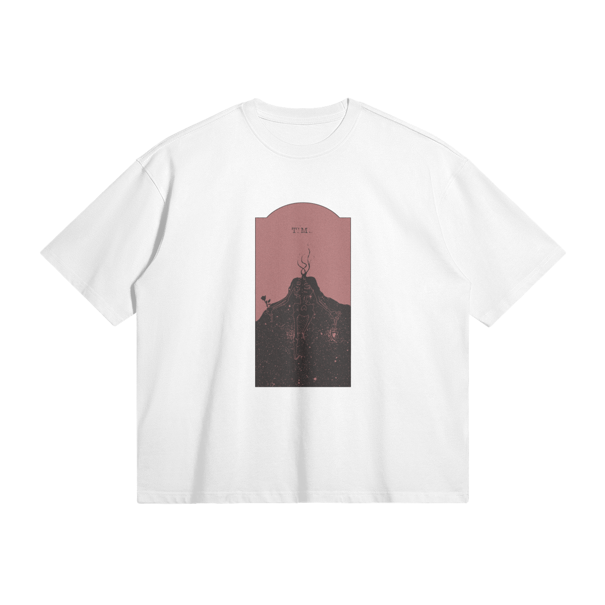 Red Time Oversized Tee