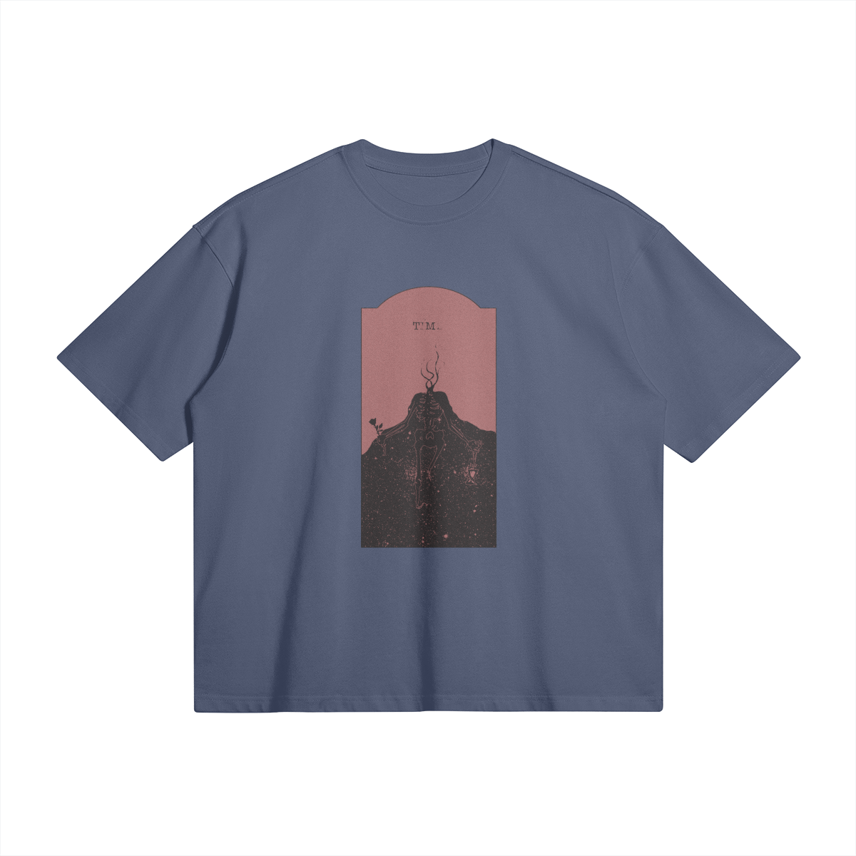 Red Time Oversized Tee