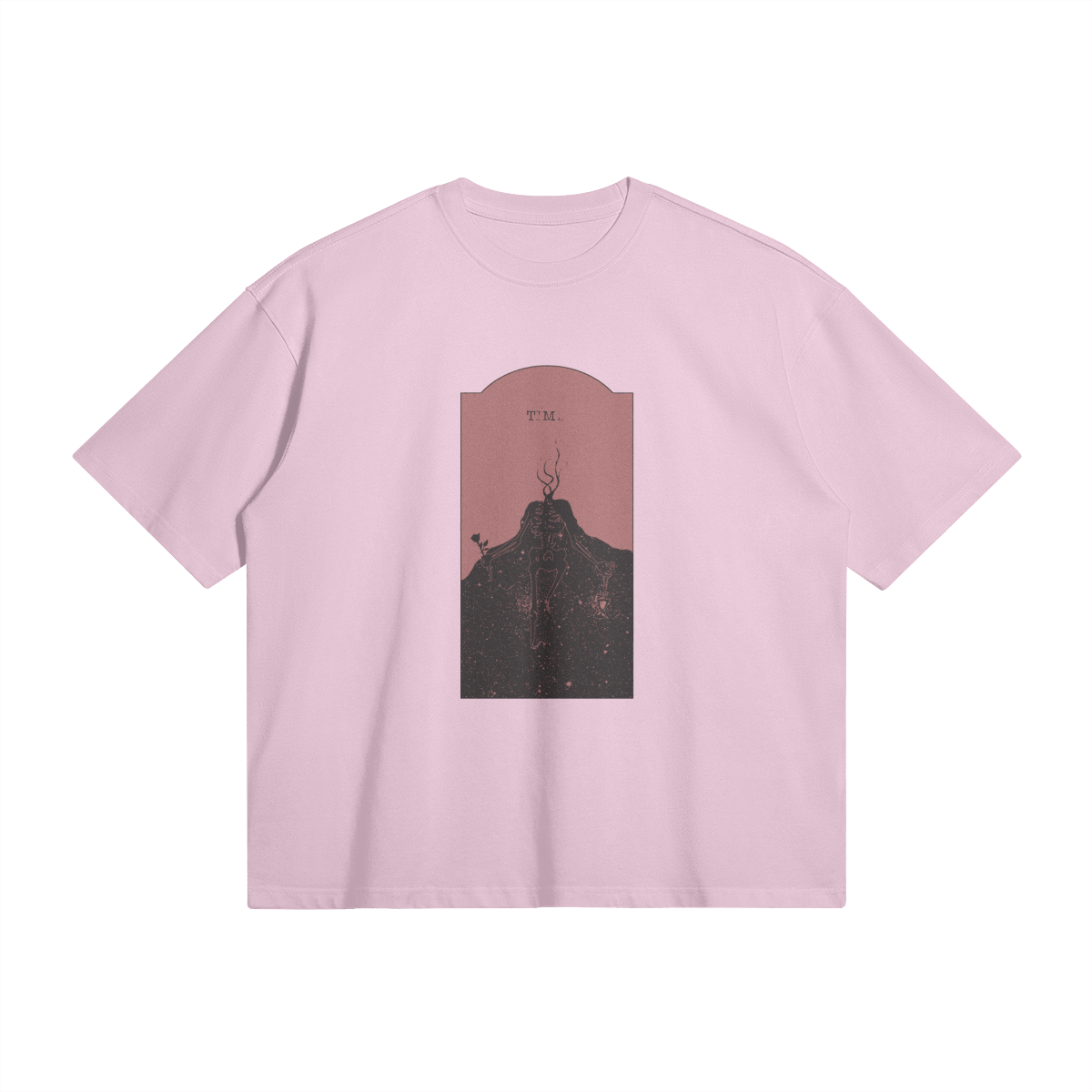 Red Time Oversized Tee