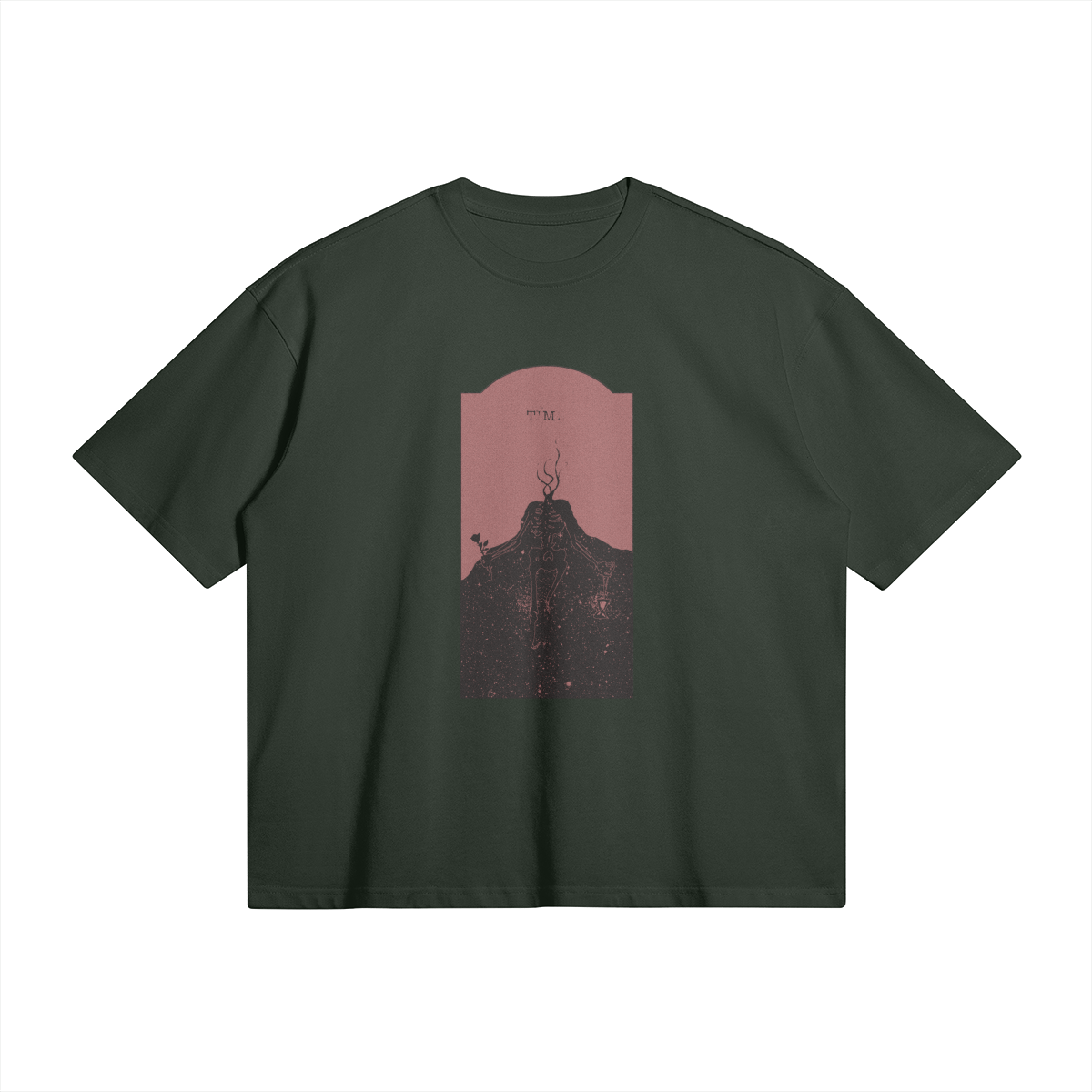 Red Time Oversized Tee