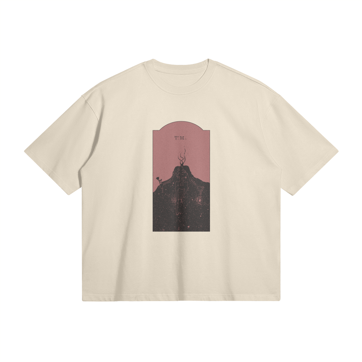 Red Time Oversized Tee